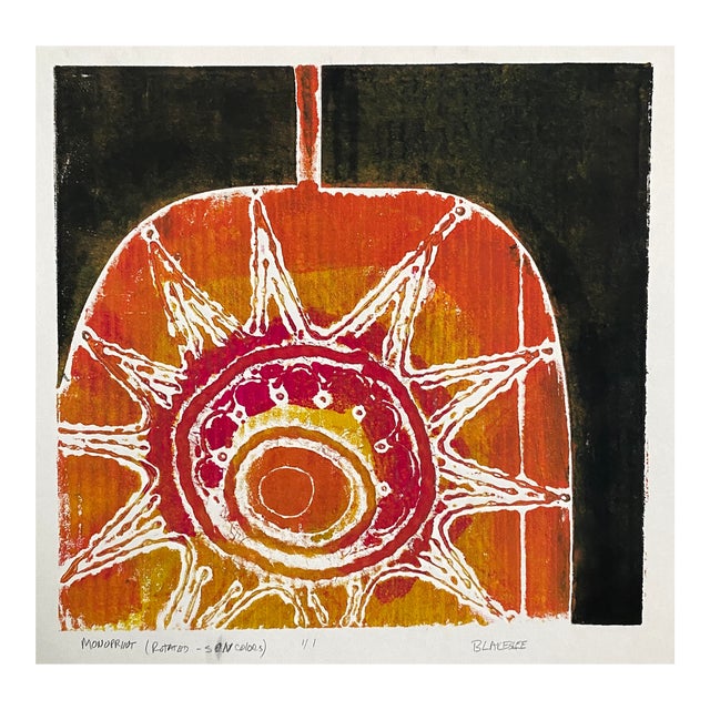 1980s Tina Blakeslee Monoprint For Sale