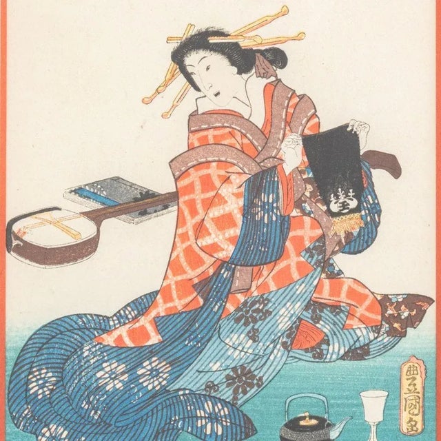 Utagawa Kunisada Figural Scene Woodblocks, 3 For Sale - Image 11 of 15