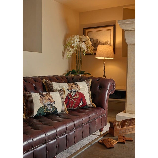 This beautiful tapestry cushion is finely woven by skilled weavers on traditional Jacquard Tapestry looms. The tapestry...