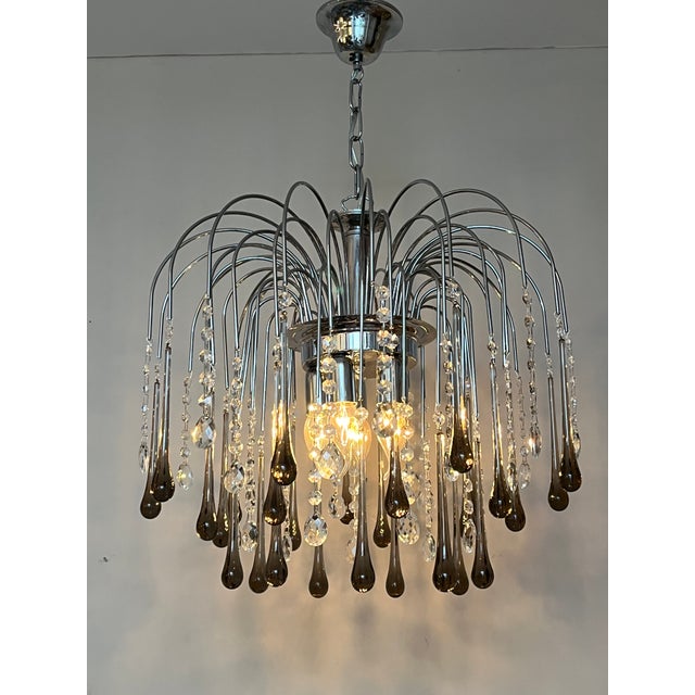 Murano Teardrop Chandelier from Maestri Di Murano, 1980s For Sale - Image 4 of 18