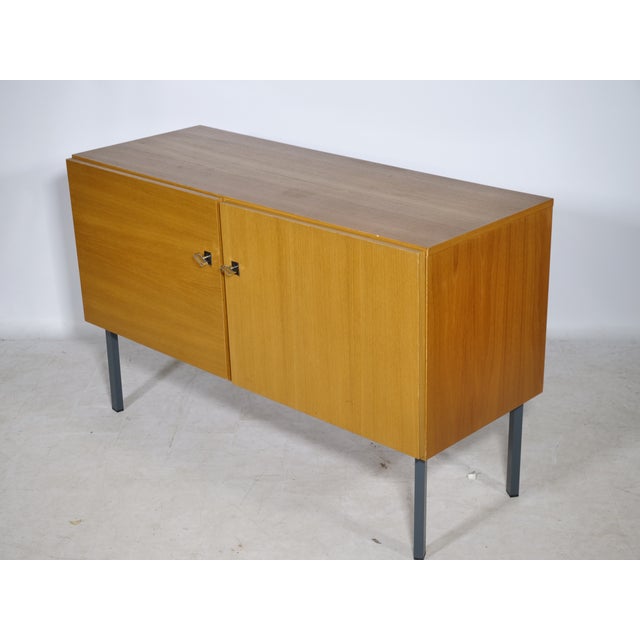 Wood Mid-Century Wooden Sideboard with Metal Legs, 1960s For Sale - Image 7 of 9