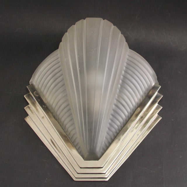 Art Deco French Wall Lights from Atelier Petitot, 1920s, Set of 2 For Sale - Image 9 of 17