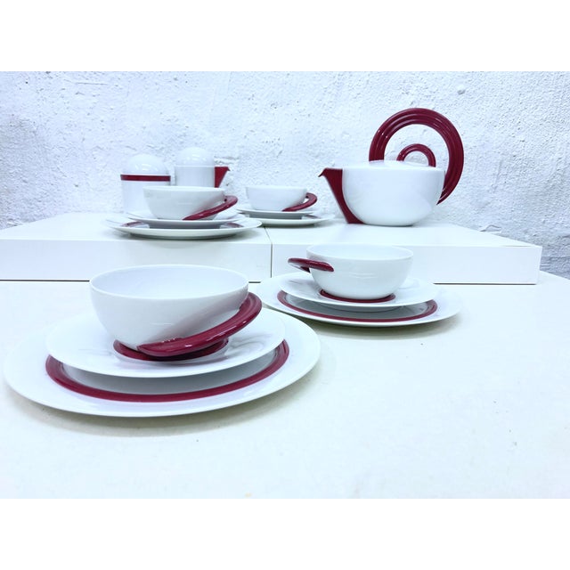 Vintage Tea Service by Mario Bellini for Rosenthal, 1980s, Set of 15 For Sale - Image 13 of 18