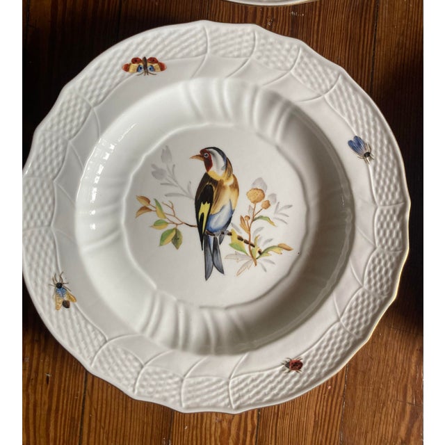 English 1990s Chelsea House Decorative Porcelain Plates Inspired by the Iconic Herend Rothschild Bird Pattern - Set of Six For Sale - Image 3 of 11