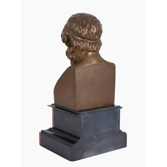 Anonymous, Portrait Bust of Homer, 1900, Bronze For Sale - Image 4 of 8
