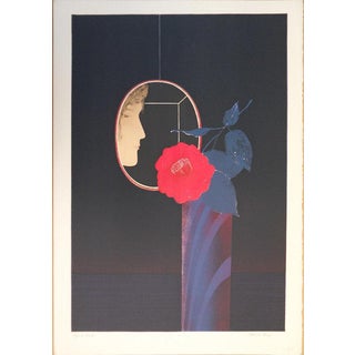 Pierre Garcia-Fons, Woman with a Rose, Lithograph For Sale