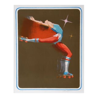1970s Jim Jonson, Roller Rocket Lithograph For Sale