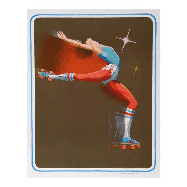 1970s Jim Jonson, Roller Rocket Lithograph For Sale