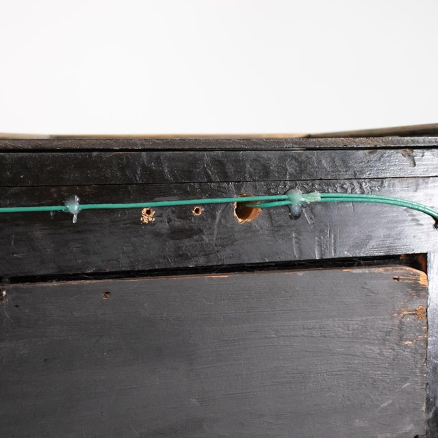 19th Century Napoleon III Black Lacquer and Brass Display Cabinet For Sale - Image 12 of 12