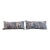 Pair of Blue and Beige Flower Decorative Pillows For Sale