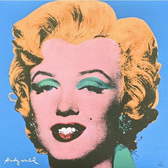 After Andy Warhol, Marilyn Monroe Light Blue, 1980s, Print For Sale - Image 6 of 6