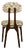 Silhouette Dining Chair in Embroidered Fabric from Insidherland For Sale