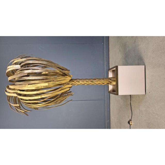 Brass Palm Tree Floor Lamp from Maison Jansen, 1970s For Sale - Image 8 of 18