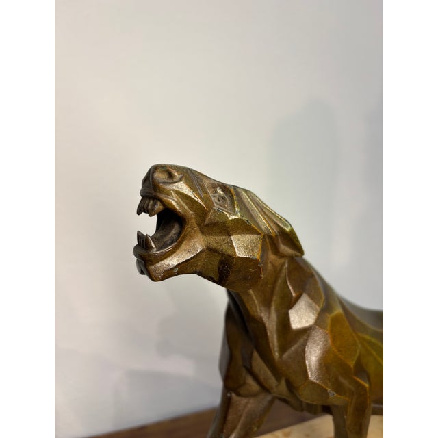A. Notari, Panther Sculpture, 1930s, Bronze For Sale - Image 6 of 7
