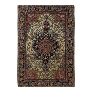 Antique Farahan Sarouk Rug 3'4'' X 4'10'' For Sale