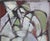 Plastic Florentine School Artist, Hidden Portraits XXII, 1990s, Acrylic on Board, Framed For Sale - Image 7 of 12