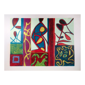 Ruth Leaf Tapestry C. 1990 Reproduction Print