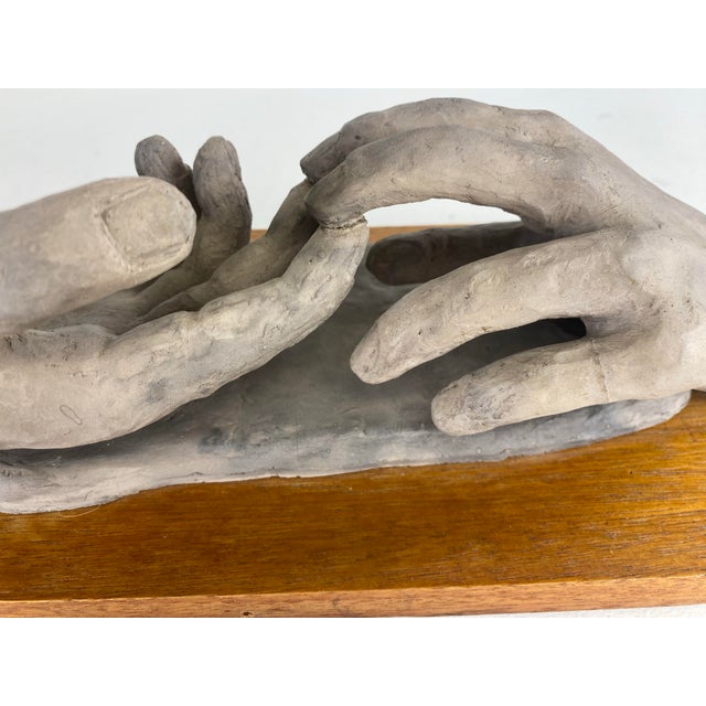 Mid Century Vintage Plaster Hand Model Sculpture For Sale In Philadelphia - Image 6 of 10