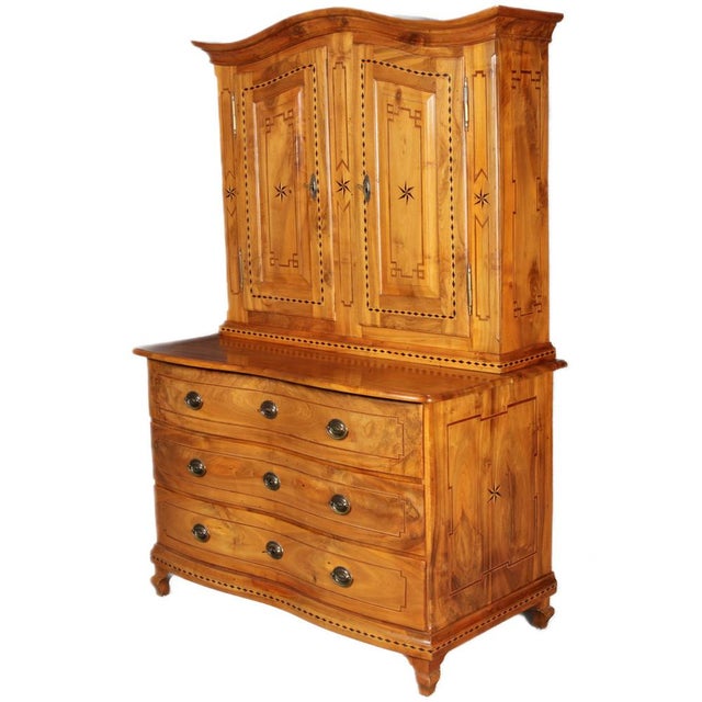 Baroque Antique Baroque Cabinet in Walnut, 1790 For Sale - Image 3 of 18