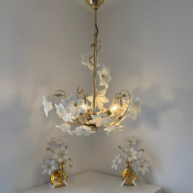 For sale is a museum-quality, three-piece lighting ensemble of the absolute highest caliber from the heyday of Italian...