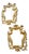 Antique Italian Gold Giltwood Carved Mirrors, 1900, Set of 2 For Sale