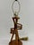 Mid-Century Modern Wood Table Lamp With Pleated Shade For Sale - Image 9 of 10