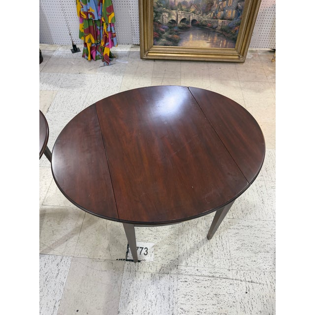 Henkel Harris 1997 Pair Of Mahogany Pembroke Tables 29x26x36 Good condition lightly used This is for 2 tables The Henkel...