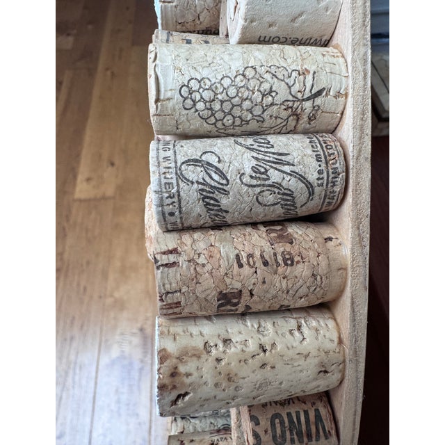 Monumental 48” Round Wine Cork Assemblage Wall Sculpture, 2,000+ Corks For Sale - Image 4 of 5