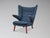 1950s Restored Hans Wegner Papa Bear Chair and Ottoman Model Ap19 Ap29 by a.p. Stolen For Sale - Image 5 of 12