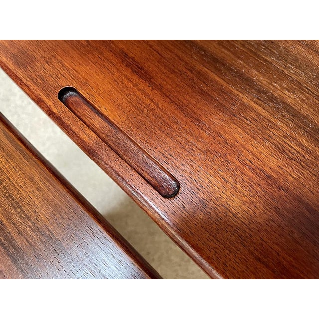 Brown Danish Teak Nesting Tables by Kurt Østervig for Jason Møbler, 1960s, Set of 3 For Sale - Image 8 of 18