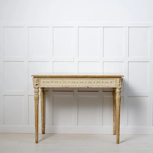 Gustavian (Swedish) Antique Swedish Gustavian Console Table For Sale - Image 3 of 12