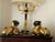 Pair of Gold Porcelain Bastet Cat Goddesses Protectors of Women Qing Dynasty For Sale - Image 9 of 9