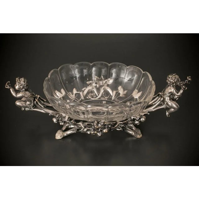 Antique Silver Plated Fruit Bowl For Sale - Image 4 of 9