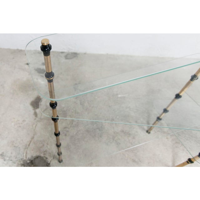 Vintage Bakery Display Shelf in Glass and Brass, 1950s For Sale - Image 15 of 18