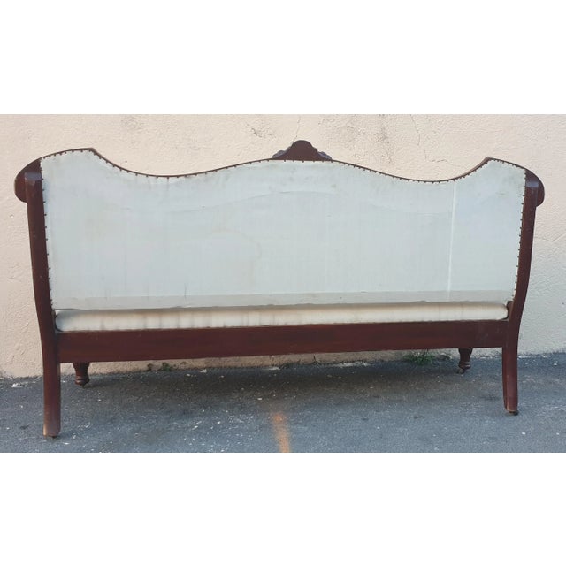 19th Century Mahogany Sofa For Sale - Image 15 of 18