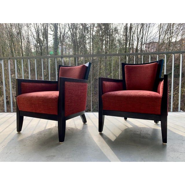 Art Deco Lounge Chairs from the Bielefeld Workshops, 1990s, Set of 2 For Sale - Image 9 of 18