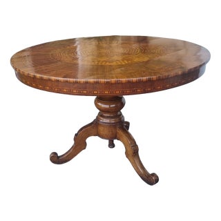 Rolo Table with Inlays, 1850 For Sale