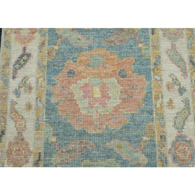 Turkish Oushak Runner Rug 2'1" x 5'11" #17277 For Sale - Image 4 of 8