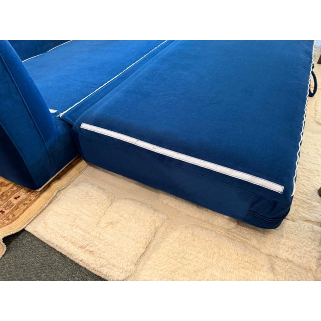 Rove Concepts Milo Sleeper Sofa, Cobalt For Sale - Image 11 of 12