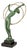 Pierre Le Faguays, Illusion Sculpture of Nude Dancer, 1930, Metal and Marble For Sale