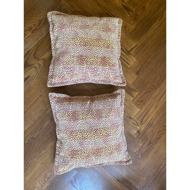 Textile Pair of 20" Cowtan & Tout "Malabar" Pillows in Red For Sale - Image 7 of 7