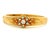 Vintage 14k Gold Diamond and Opal Hinged Bangle Bracelet For Sale - Image 11 of 12