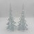 Vintage Crystal Clear Glass Christmas Trees - A Pair For Sale - Image 10 of 12