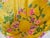 Metal Mid-Century Modern Italian Rattan Sewing Basket with Batik Cotton Lining and Hairpin Legs, 1950s For Sale - Image 7 of 9