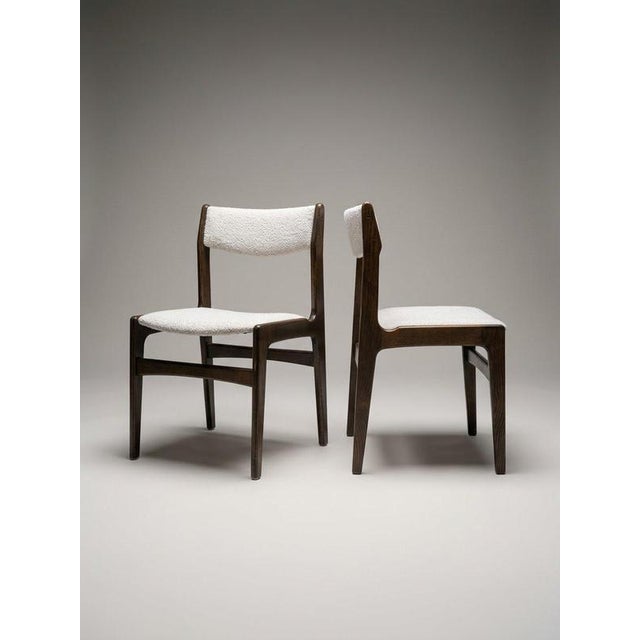 Mid-Century Danish Stained Oak Dining Chairs attributed to Erik Buch, 1960s, Set of 4 For Sale - Image 4 of 7