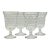 Vintage “American” Pressed Glass Water Goblets-Set of Four For Sale