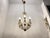 Vintage Crystal Ceramic Rose Chandelier, 1960s For Sale - Image 3 of 15