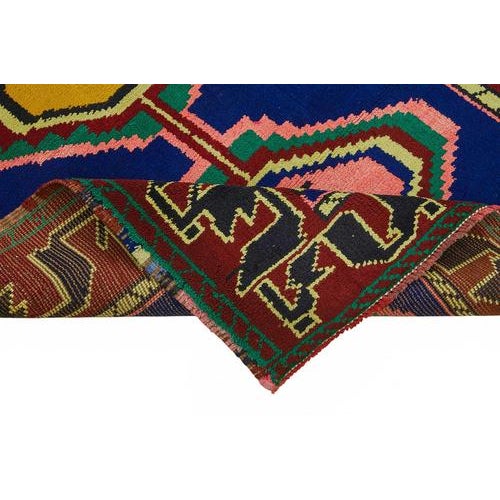 Multicolor Bohemian Runner Rug For Sale - Image 6 of 7