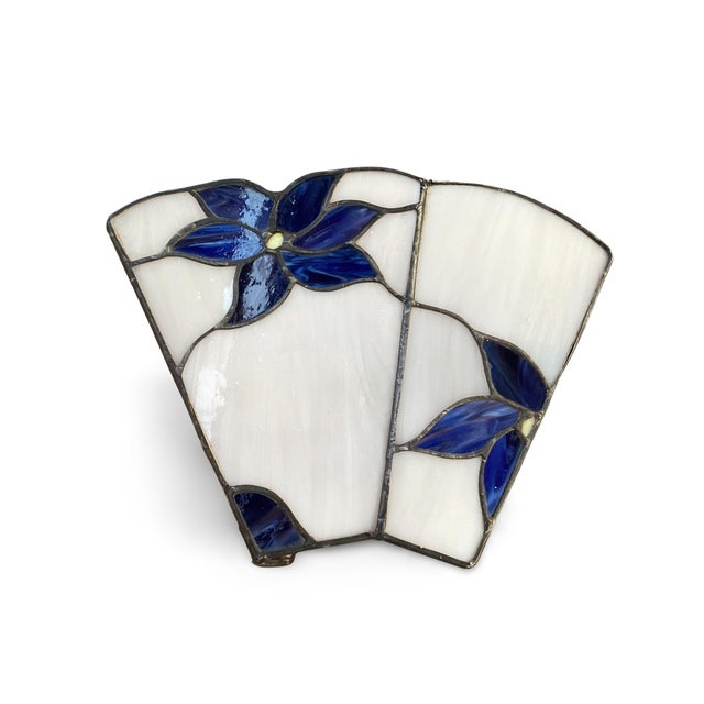 Stained Glass Wall Sconce, French Art Nouveau, 1910, 1890s For Sale - Image 14 of 14