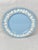 Beautiful vintage Wedgwood embossed queensware dinner plate. In the blue and white colors. Features a grapevine relief on...